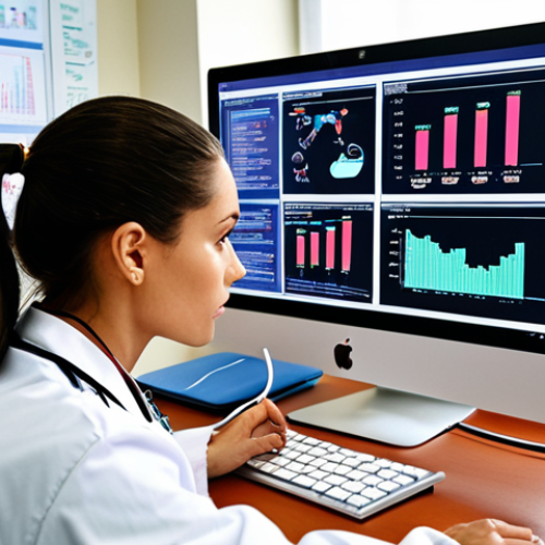 **

A determined veterinarian studying a computer screen filled with data graphs and coding snippets.  A textbook on data analysis is open on the desk beside a stethoscope.  The background shows a blurred vision of a veterinary clinic gradually fading into an office setting with a whiteboard covered in flowcharts.  The overall mood is one of transition and new learning.

**