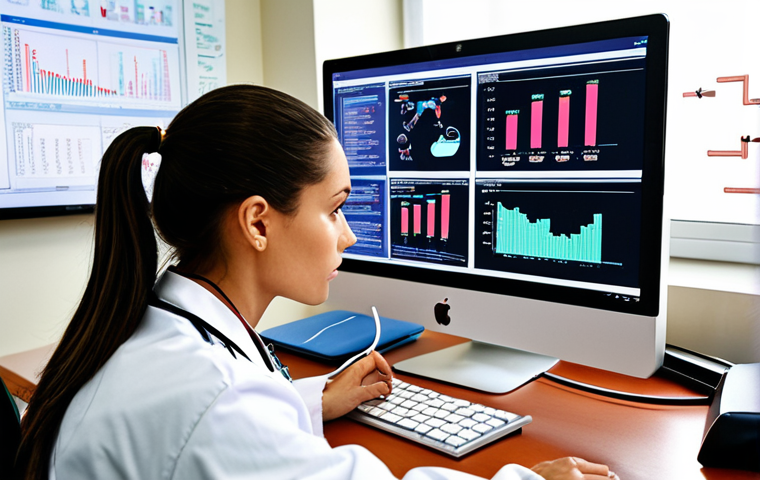 **

A determined veterinarian studying a computer screen filled with data graphs and coding snippets.  A textbook on data analysis is open on the desk beside a stethoscope.  The background shows a blurred vision of a veterinary clinic gradually fading into an office setting with a whiteboard covered in flowcharts.  The overall mood is one of transition and new learning.

**