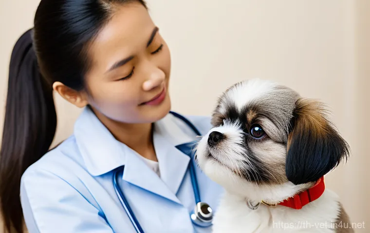수의사 윤리와 직업적 가치 - **Prompt 1: The Heart of a Veterinarian - Empathy and Compassion**
"A compassionate Thai female ...