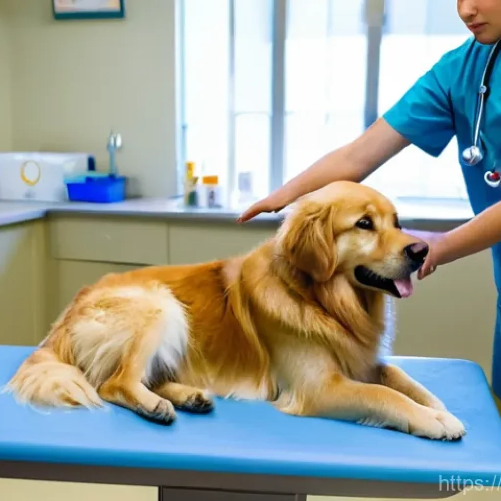 수의학 실기 시험에서 흔한 실수 - **Prompt 1: The Rushed Examination**
"A young, diverse veterinary student, wearing clean blue sc...