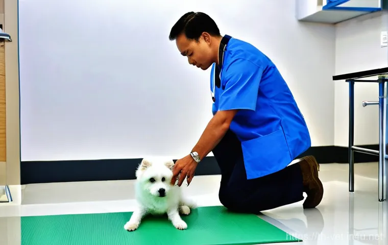 수의사로서 팀 리더십 발휘하기 - **Prompt:** "A brightly lit, modern veterinary clinic in Thailand on a pleasant afternoon. A diverse... 수의사로서 팀 리더십 발휘하기 - **Prompt:** "A brightly lit, modern veterinary clinic in Thailand on a pleasant afternoon. A diverse...